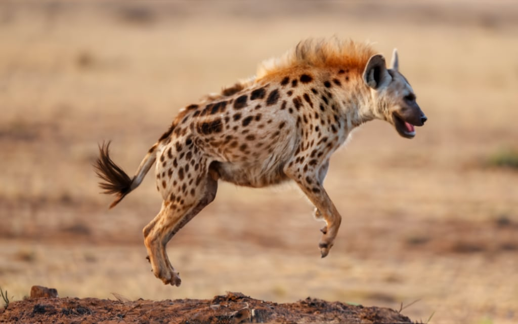 Hanging Hyena