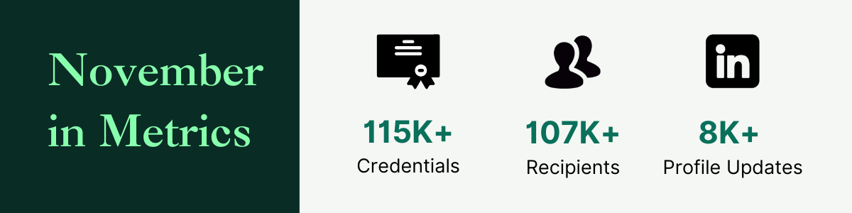 Monthly Updates November Metrics