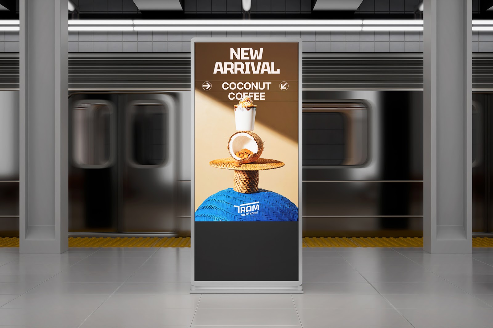 Image from the Tram Cream Coffee: A Journey in Branding & Packaging Designarticle on Abduzeedo
