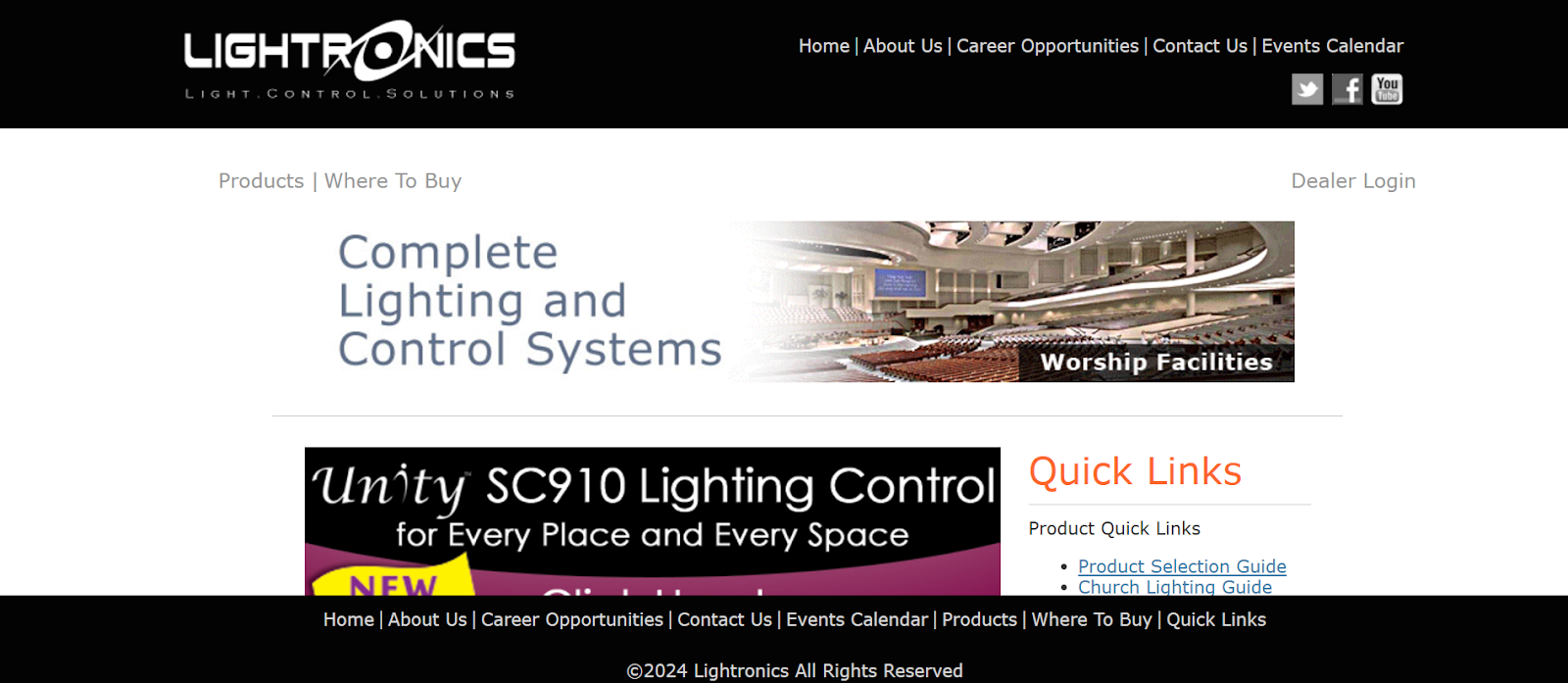 Home page for Lightronics