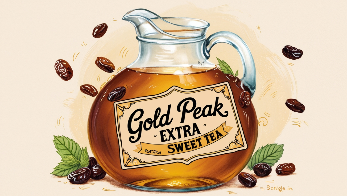 Gold Peak Extra Sweet Tea tastes like raisins