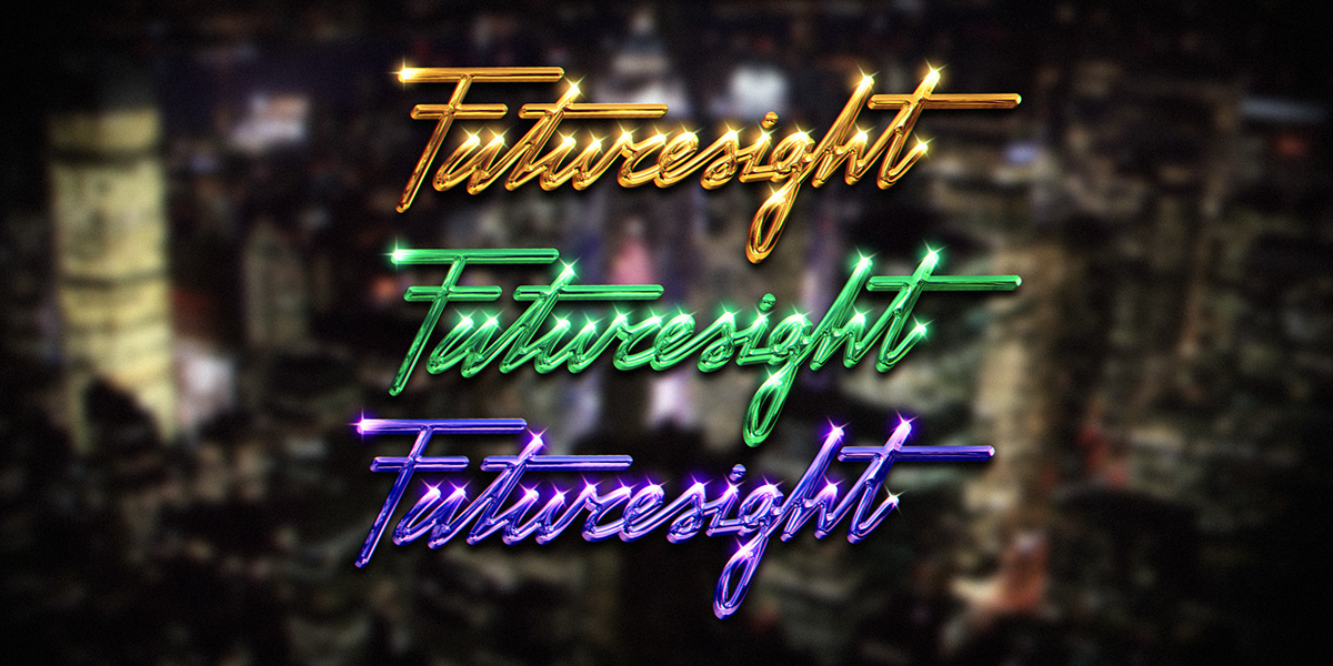 Image from the Synthwave 80s Logo Design Collection: Retro Meets Cyberpunk article on Abduzeedo