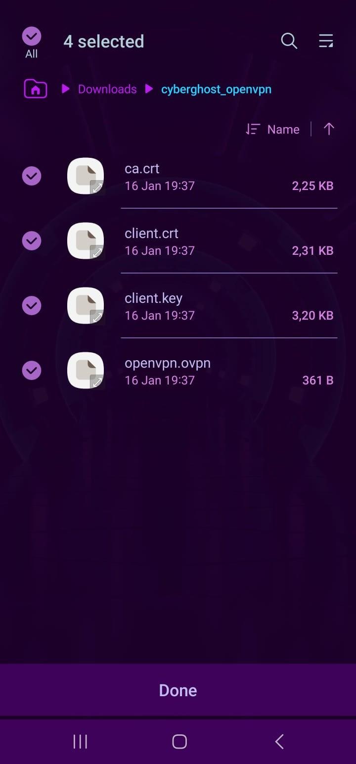 Android phone downloads folder