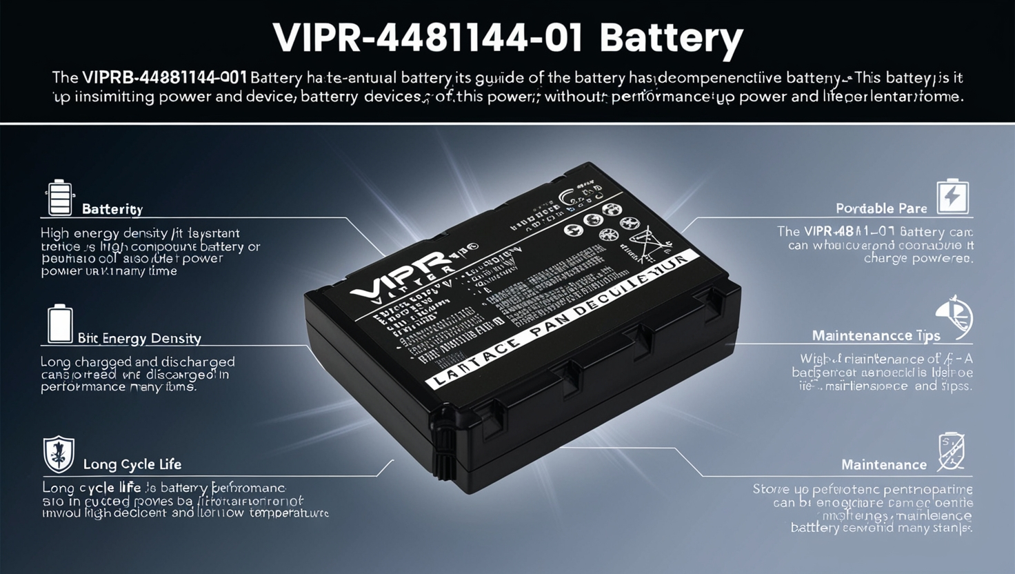 VIPRB-448114-01 Battery
