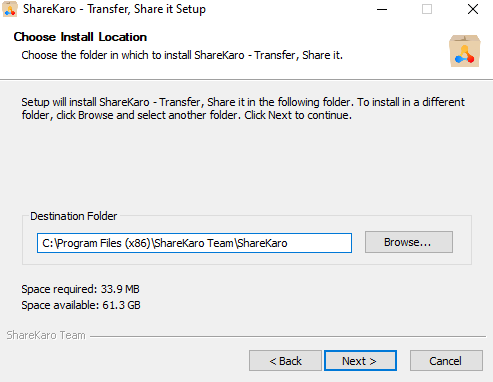 ShareKaro Installation Step 3