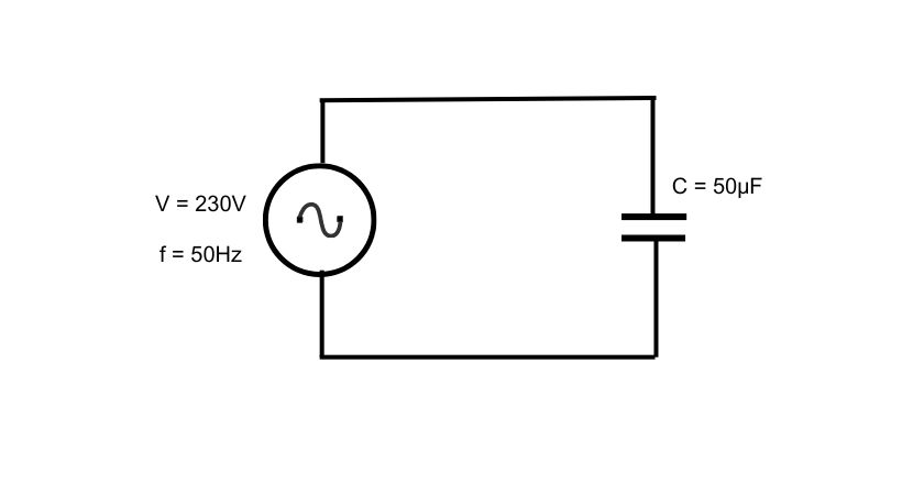 capacitive load current calculation