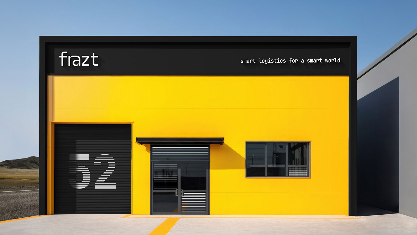 Image from the Frazt Branding: Smart Logistics Meets Modern Visual Identity article on Abduzeedo