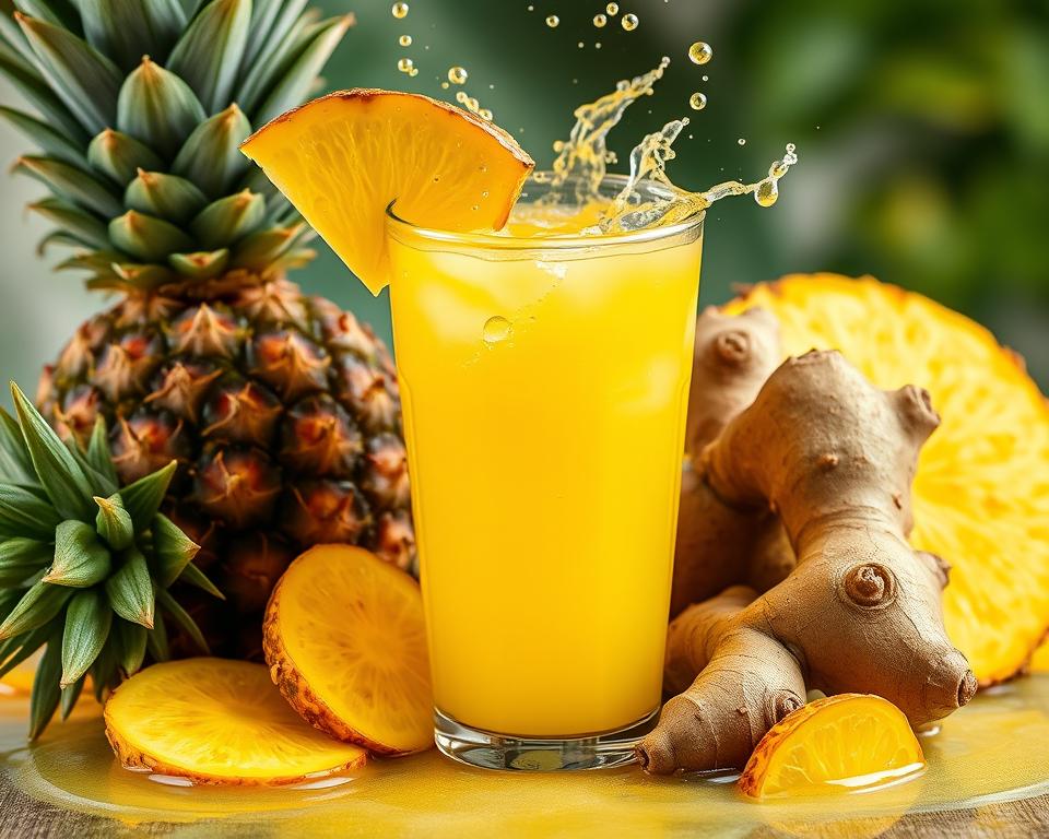 pineapple ginger shot benefits