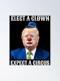 Impeach Anti-Trump Elect A Clown Expect A Circus Fun Gift Poster