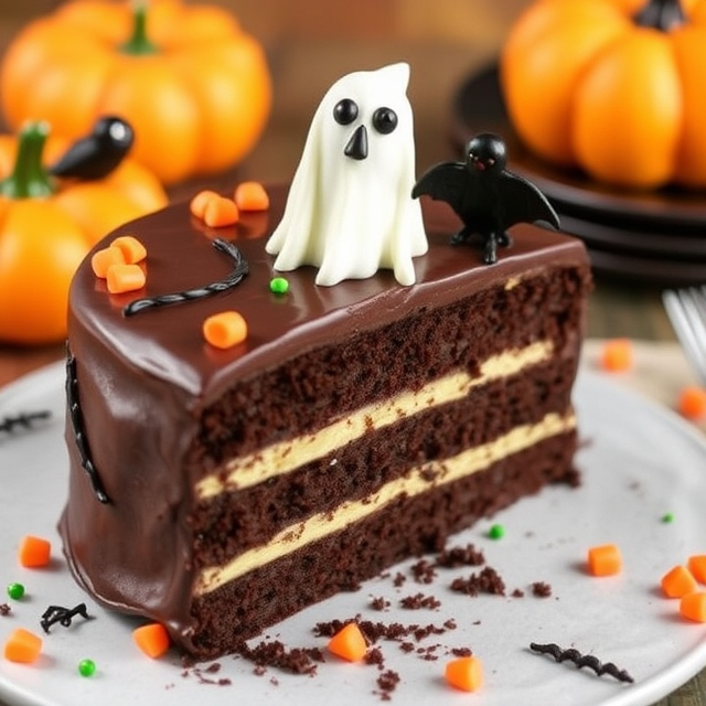 Easy Halloween Chocolate Cake from Scratch