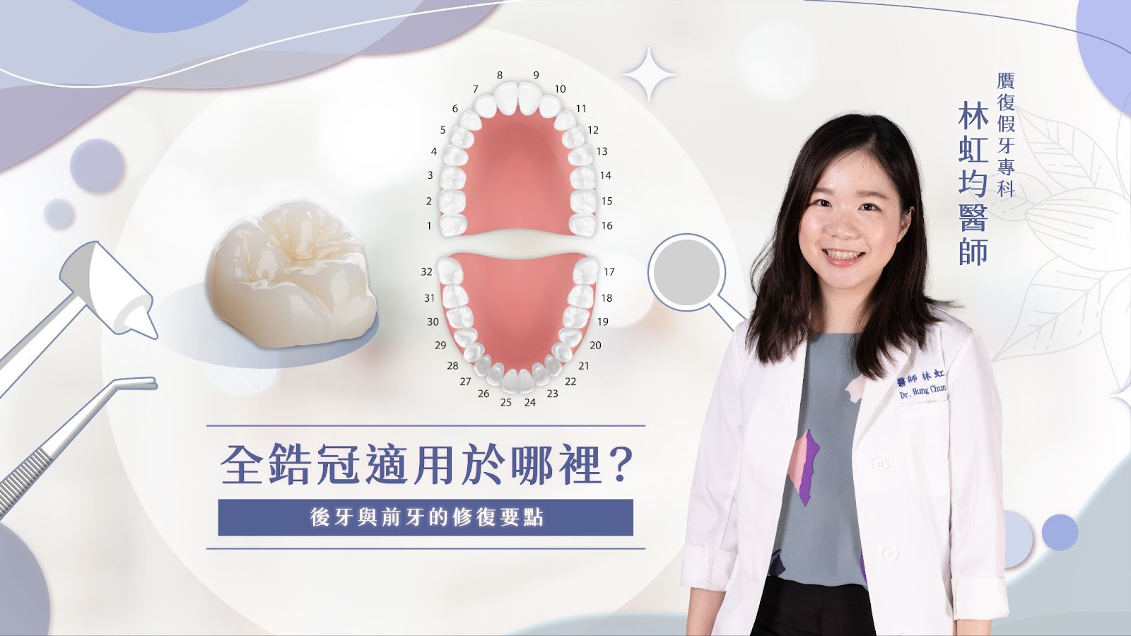 全鋯冠適用於哪裡？後牙與前牙的修復要點