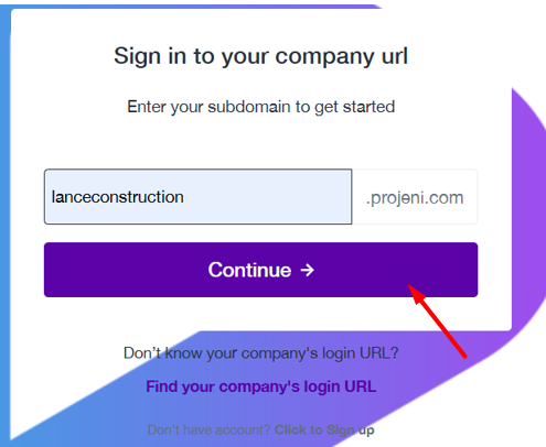A screenshot of a login page