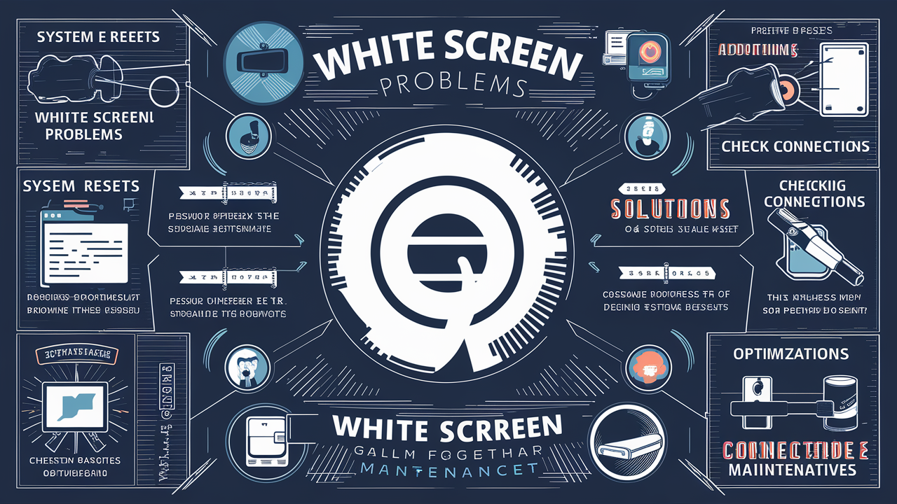 white screen