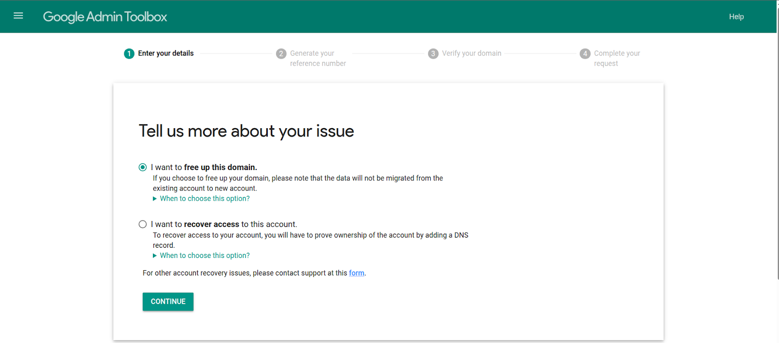 Cara Request Penghapusan Akun Google Workspace Melalui Domain Recovery