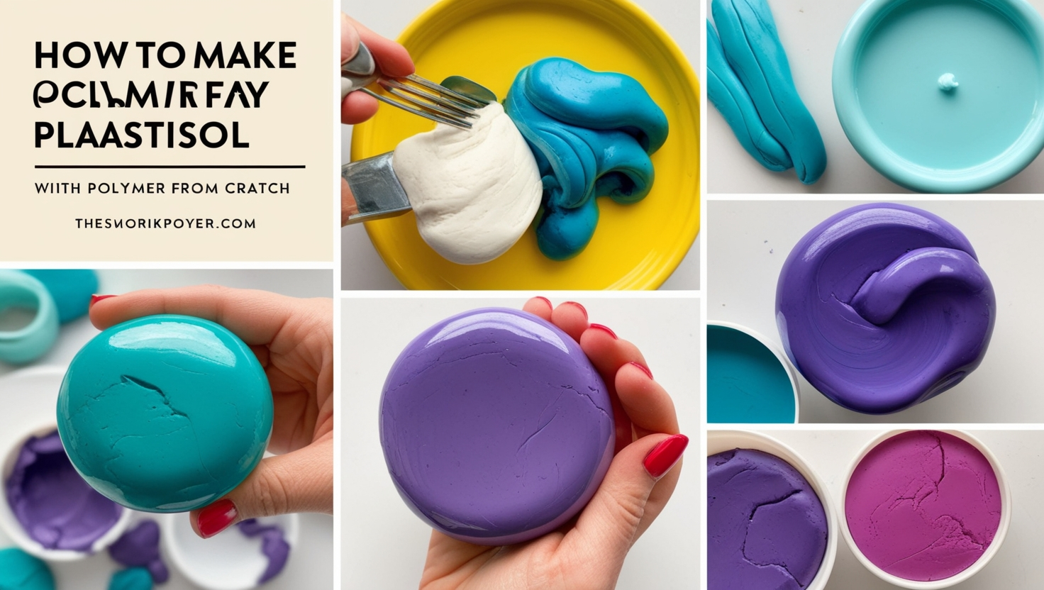 How to Make Polymer Clay with Plastisol from Scratch
