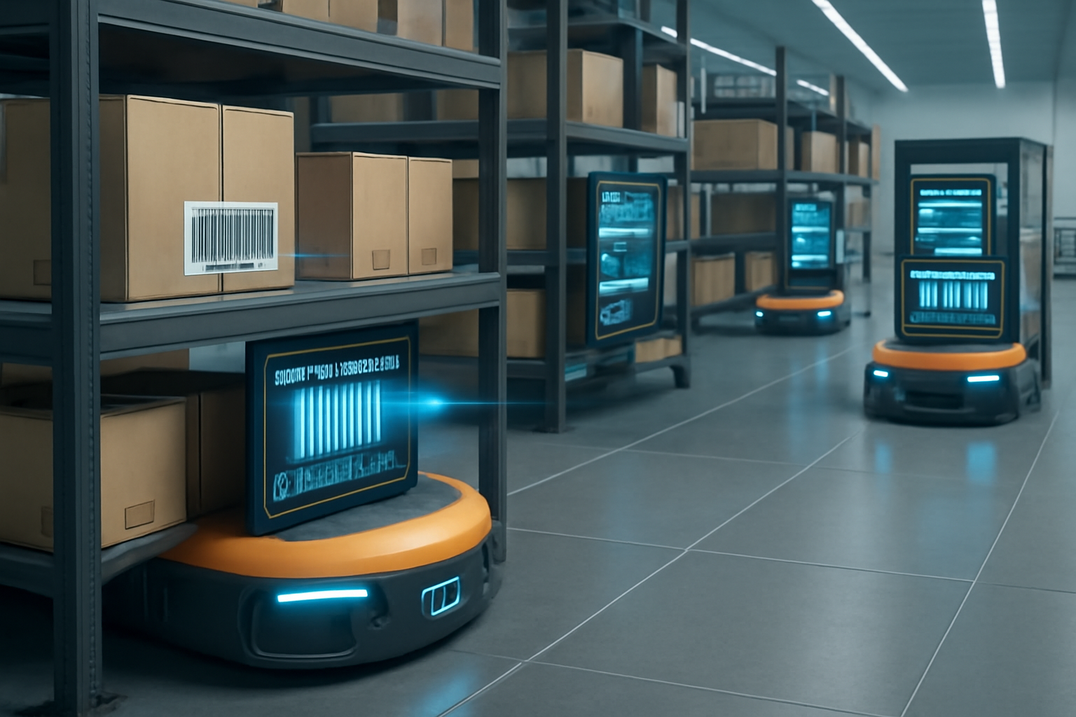 Robots scanning and tracking SKU’s