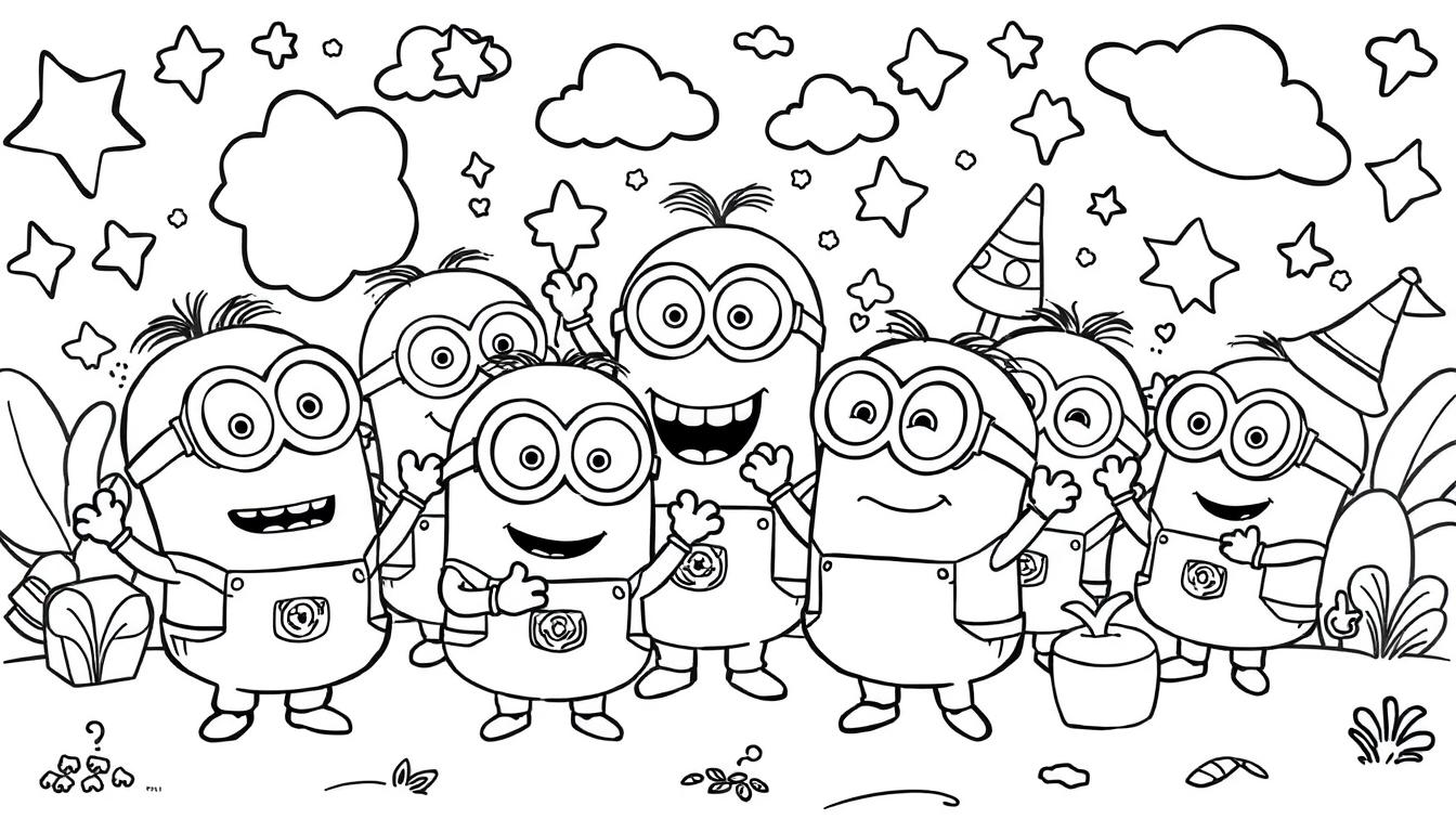 minions para colorir e imprimir