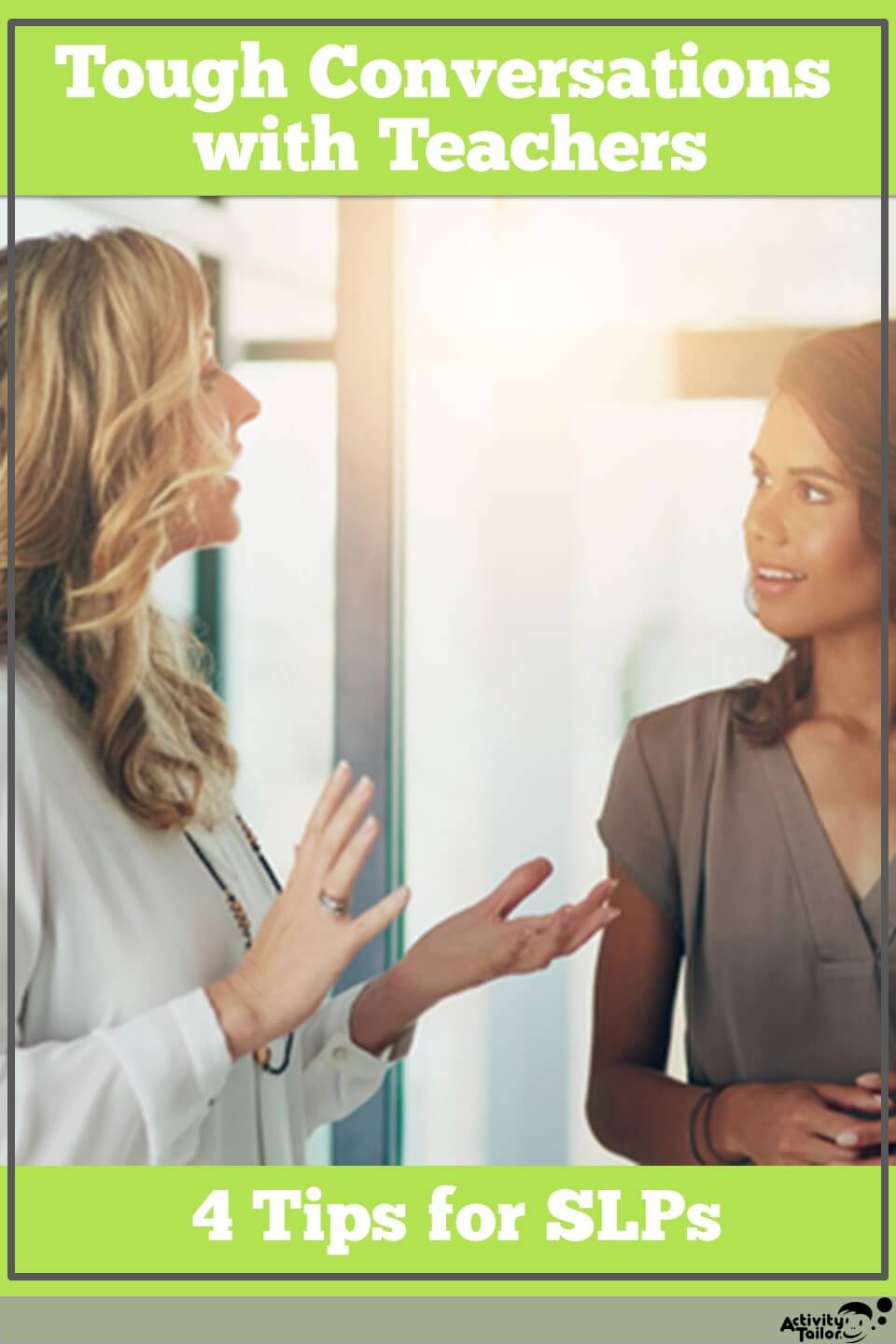how to have tough conversations with new teachers: tips for SLPs
