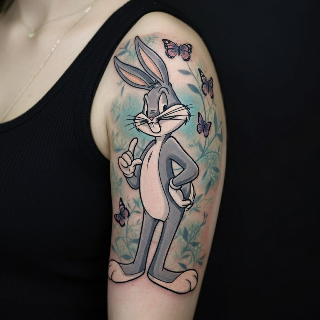 Bugs Bunny Girl Tattoo