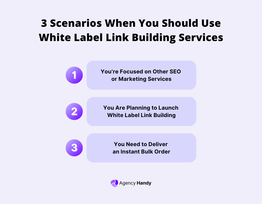 3 Scenarios When You Should Use White Label Link Building Services