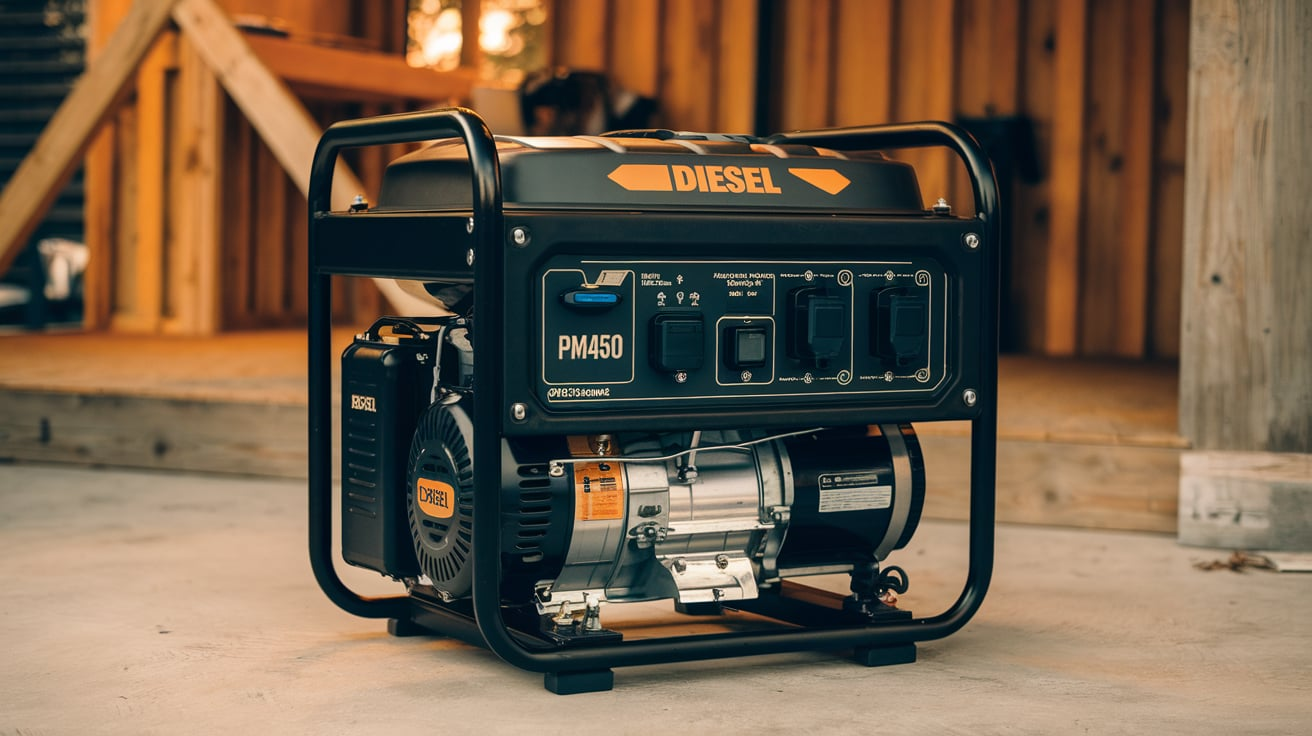  Diesel Powermate PM4500 4500 Watt Dual Fuel Compatible Portable Generator
