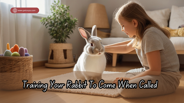 Petting a rabbit