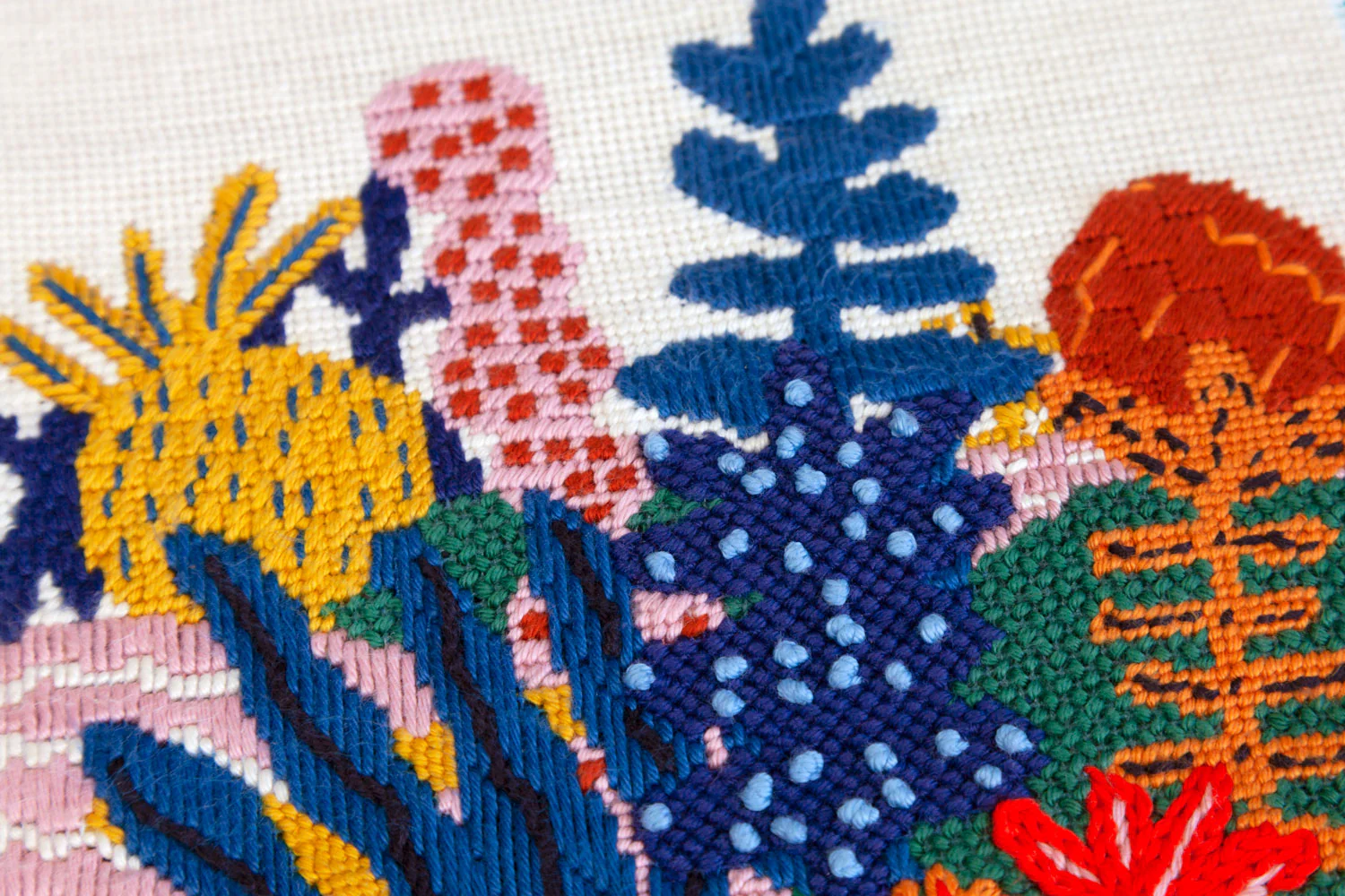 Finished beginner needlepoint projects