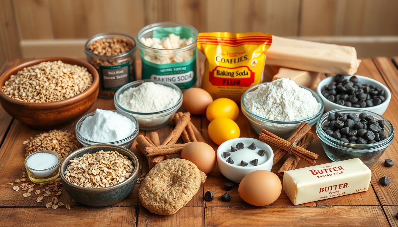 Oatmeal cookie ingredients