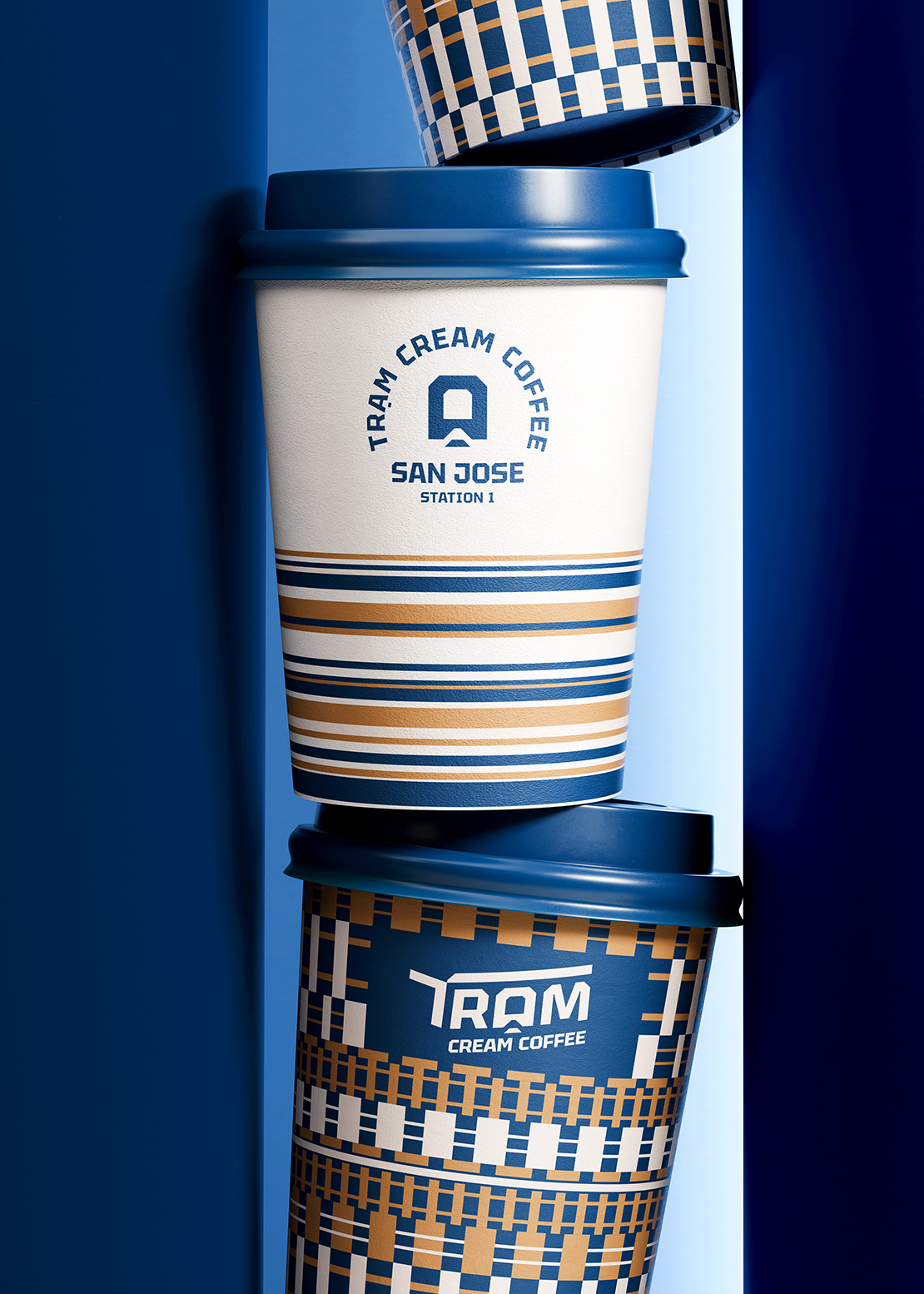 Image from the Tram Cream Coffee: A Journey in Branding & Packaging Designarticle on Abduzeedo