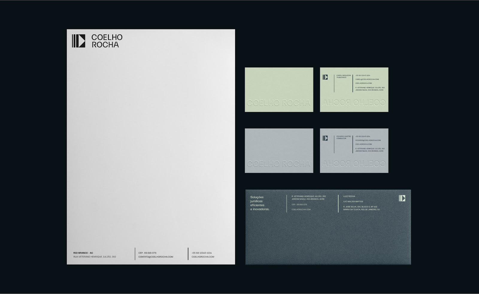 Image from the Coelho Rocha Advogados: A Modern Take on Branding and Visual Identityarticle on Abduzeedo