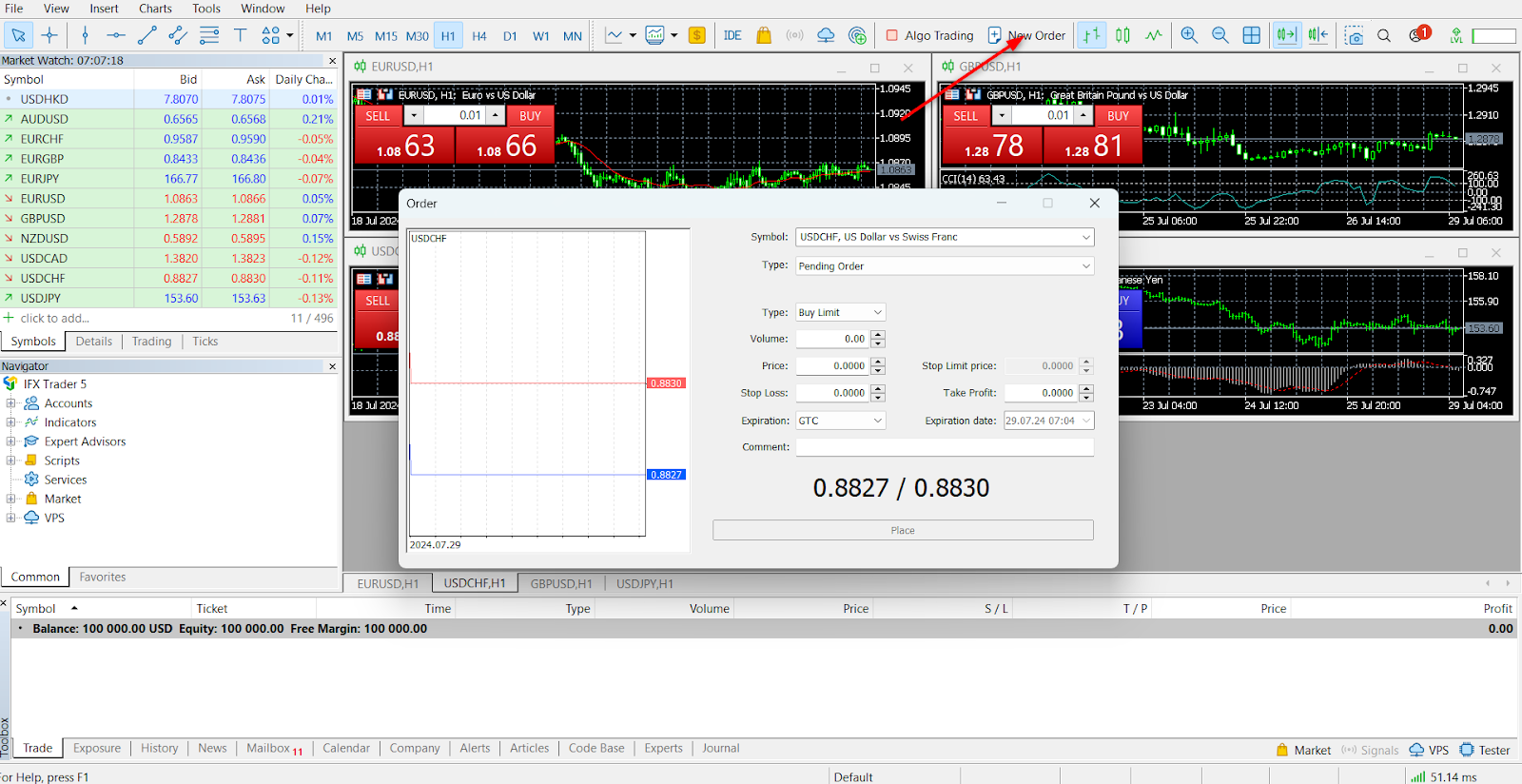 Binolla Blog Image - كيفية إجراء صفقة على منصة MetaTrader 5: دليل مفصل 5