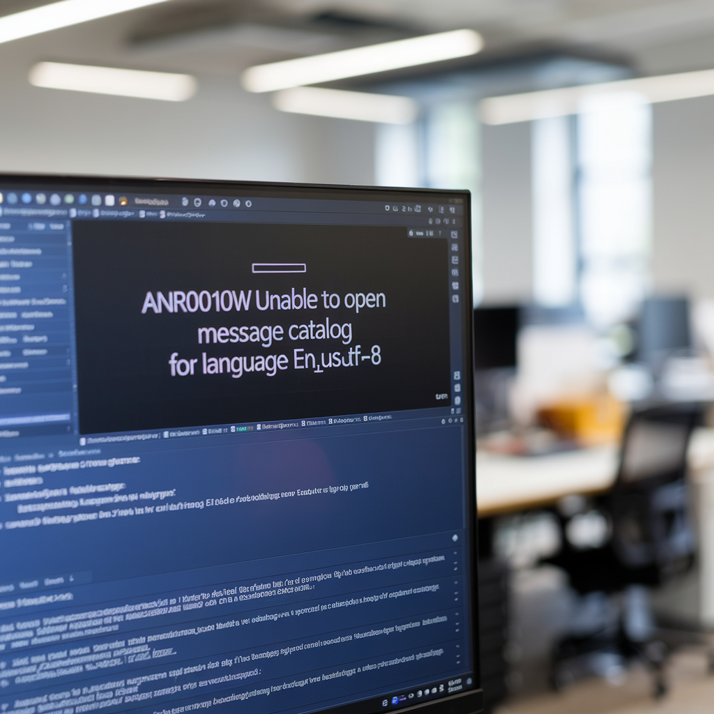 anr0010w unable to open message catalog for language en-us.utf-8