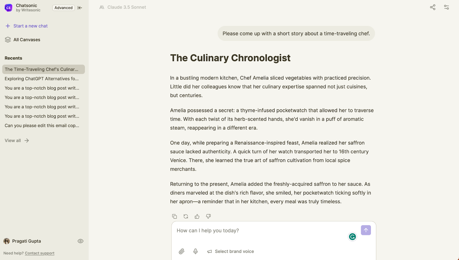 Chatsonic for Creative Writing and Brainstorming - Claude vs ChatGPT