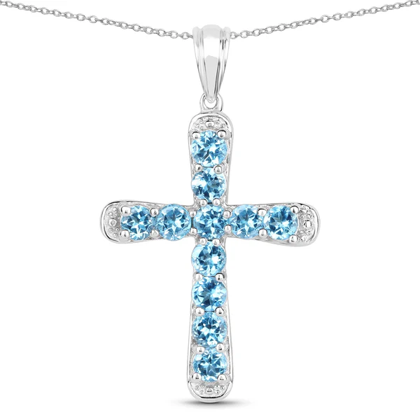 10 New Celebrity-Inspired Cross Pendant Gemstone Necklaces You’ll Love - Fine Color Jewels