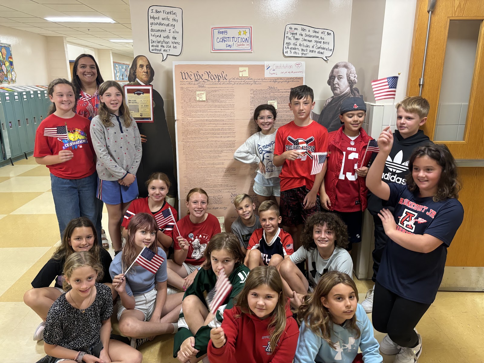 image of students celebrating Constitution Day