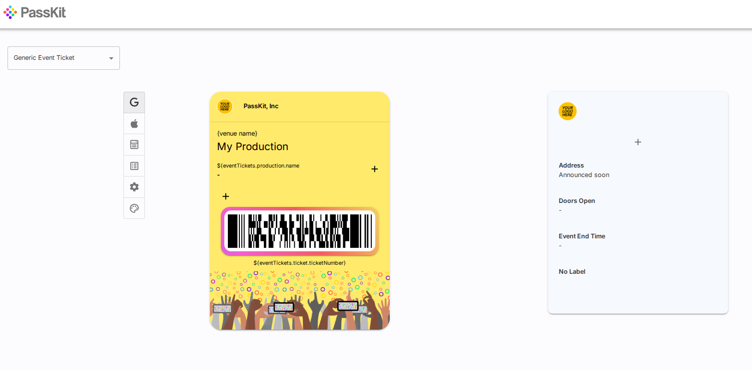 digital ticket creator for events