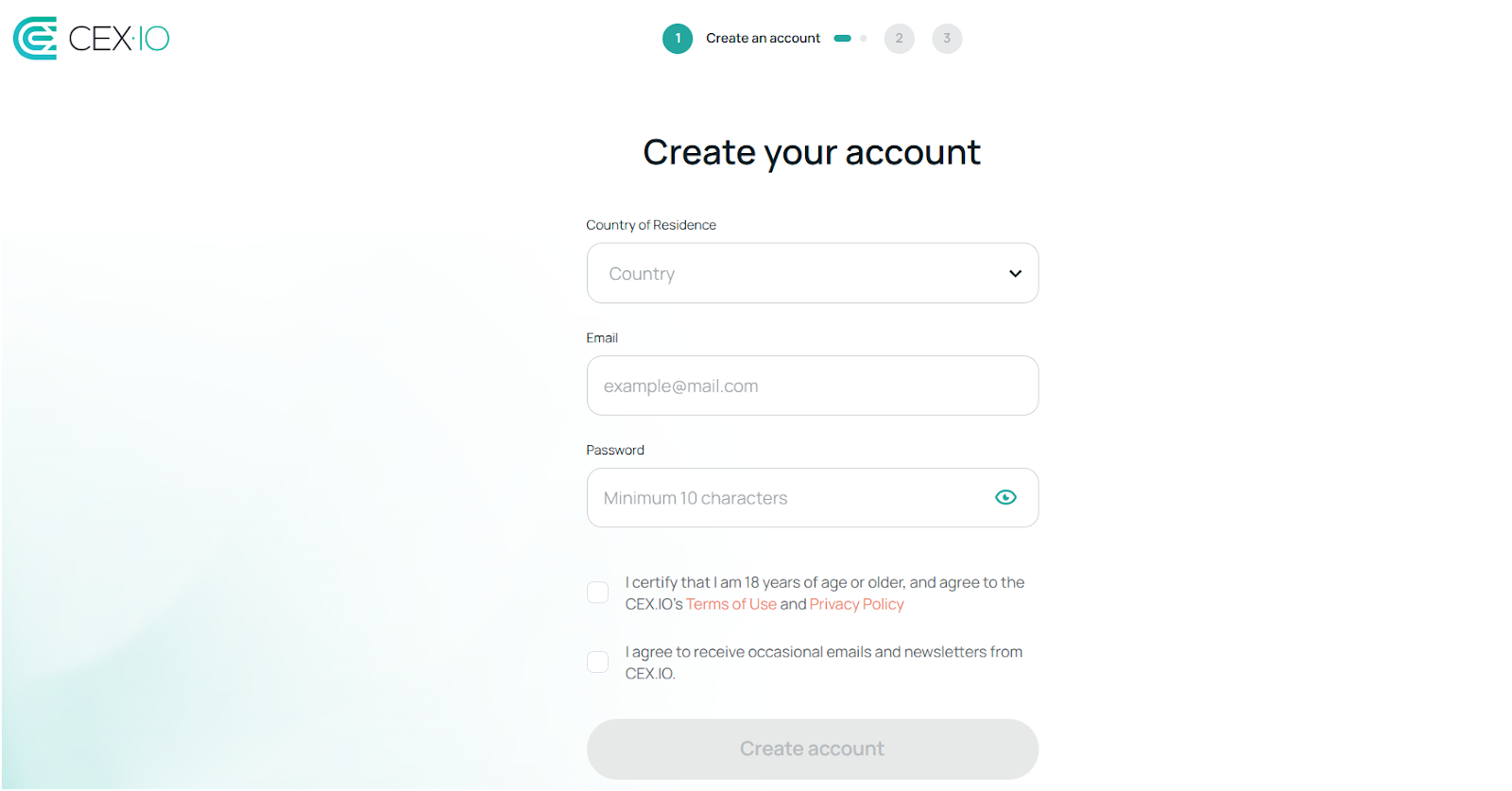 Create an Account Using a CEX.IO Referral Link and Verify Your Identity