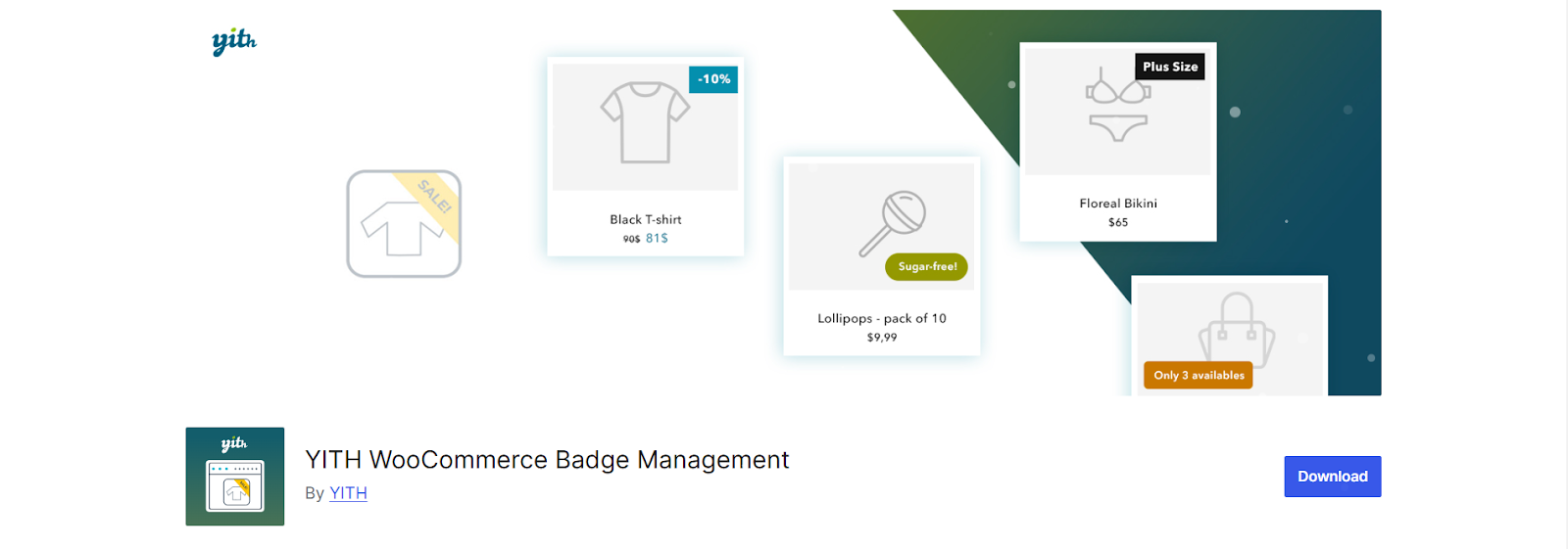 WooCommerce badge management plugin