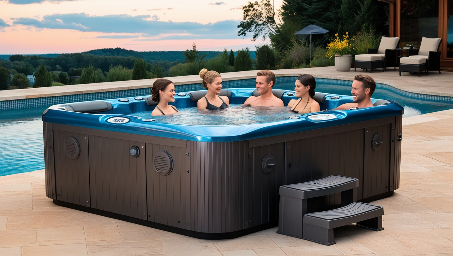 ﻿Blue Whale Professional 5-Person Luxury Spa 1