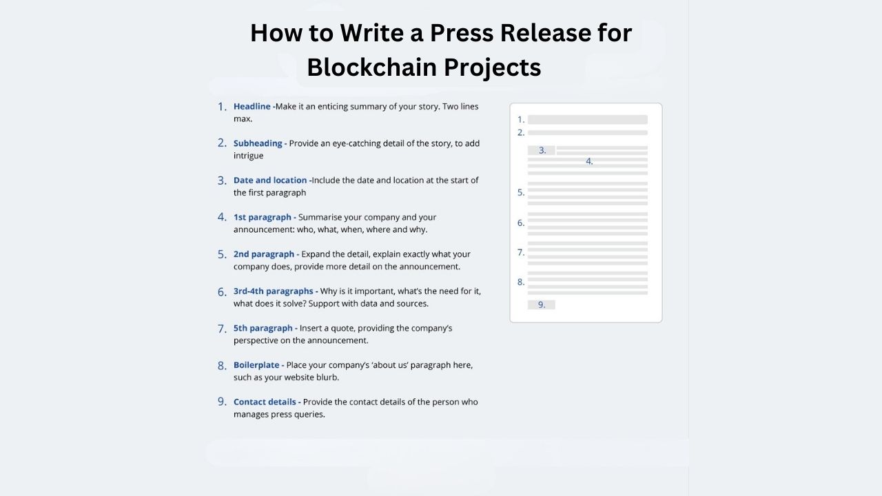 How to Write a Press Release for Blockchain Projects?