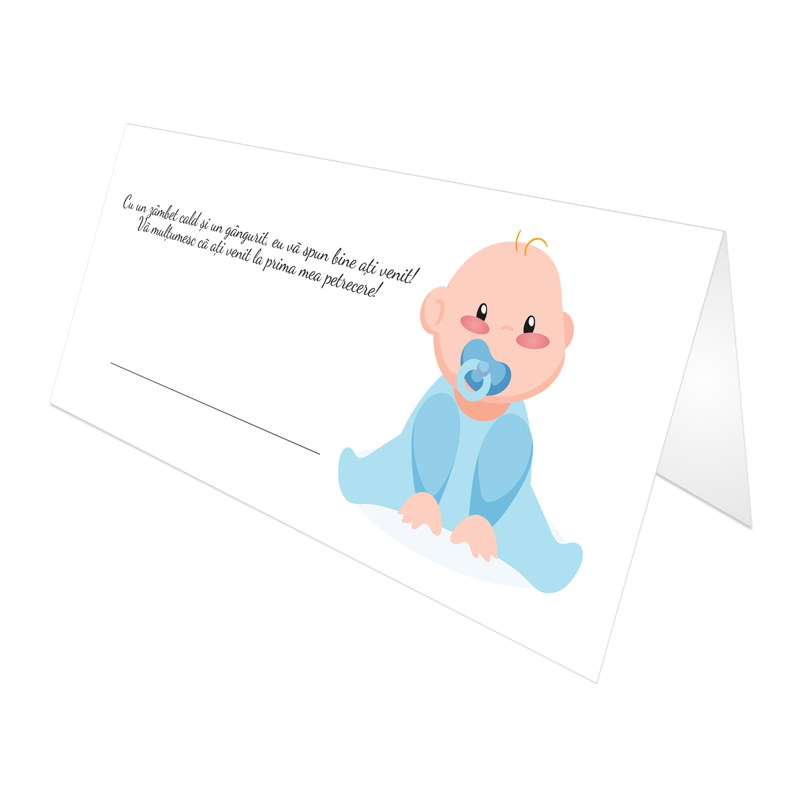 Place Card Plic de Bani Bebe Baietel