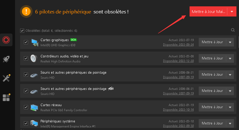 Mettre à jour les pilotes obsolètes audio vidéo et jeu avec Driver Booster
