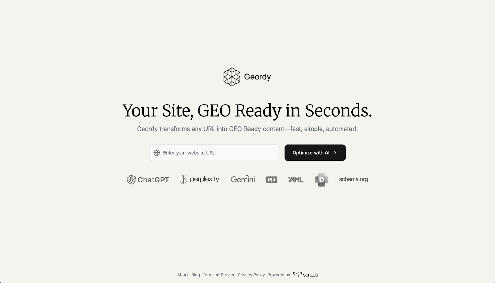 Geordy.ai - Top Generative Engine Optimization Tools
