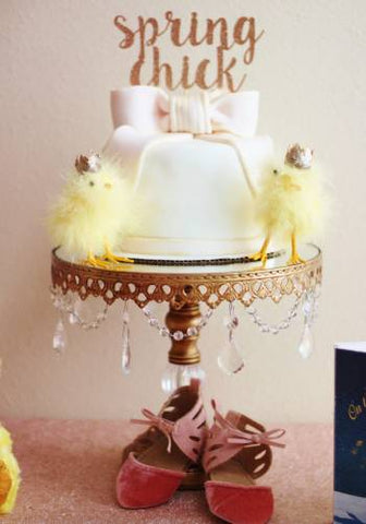 Spring baby shower idea: chick baby shower theme