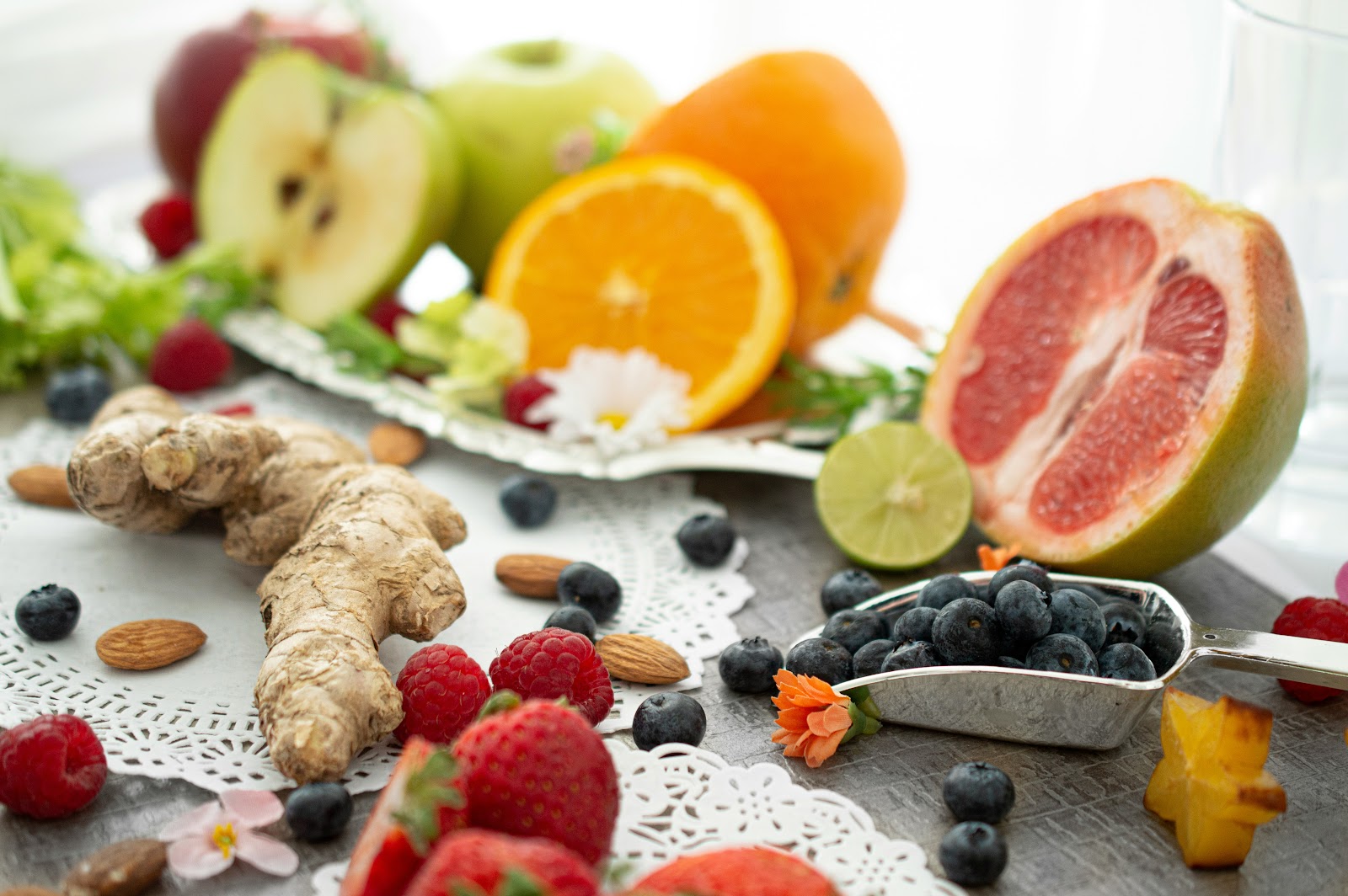 Healthy lifestyle collage with exercise and food