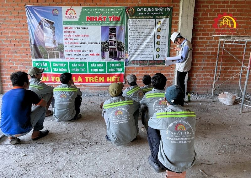 Chi phí nhân công xây nhà 2 tầng 3 phòng ngủ Xây dựng Nhất Tín