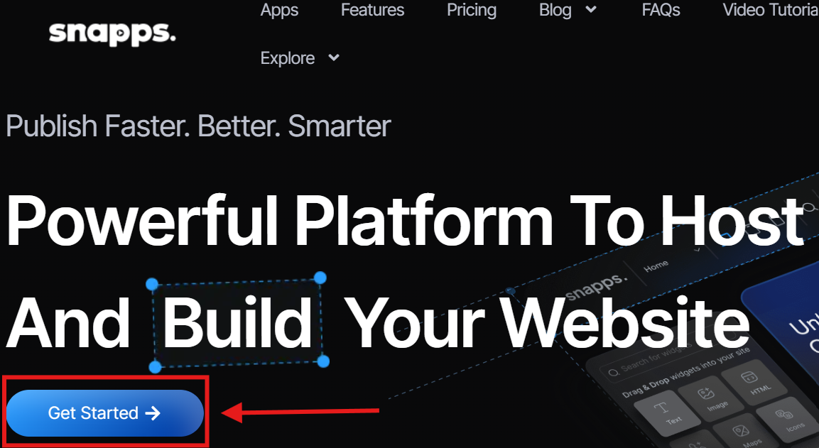 snapps website build platform