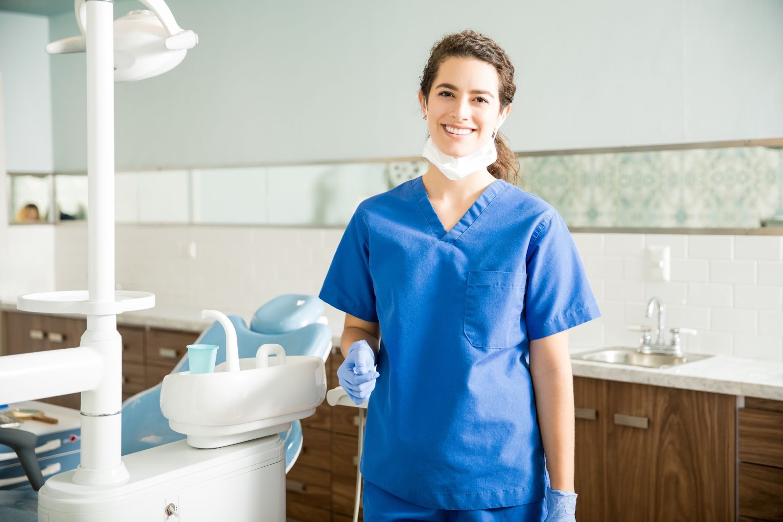 smiling dentist