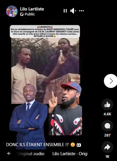 Côte d’Ivoire : Affaire le ministre Mamadou Touré a tenu le micro pour l’ex-président Laurent Gbagbo, info ou intox ?