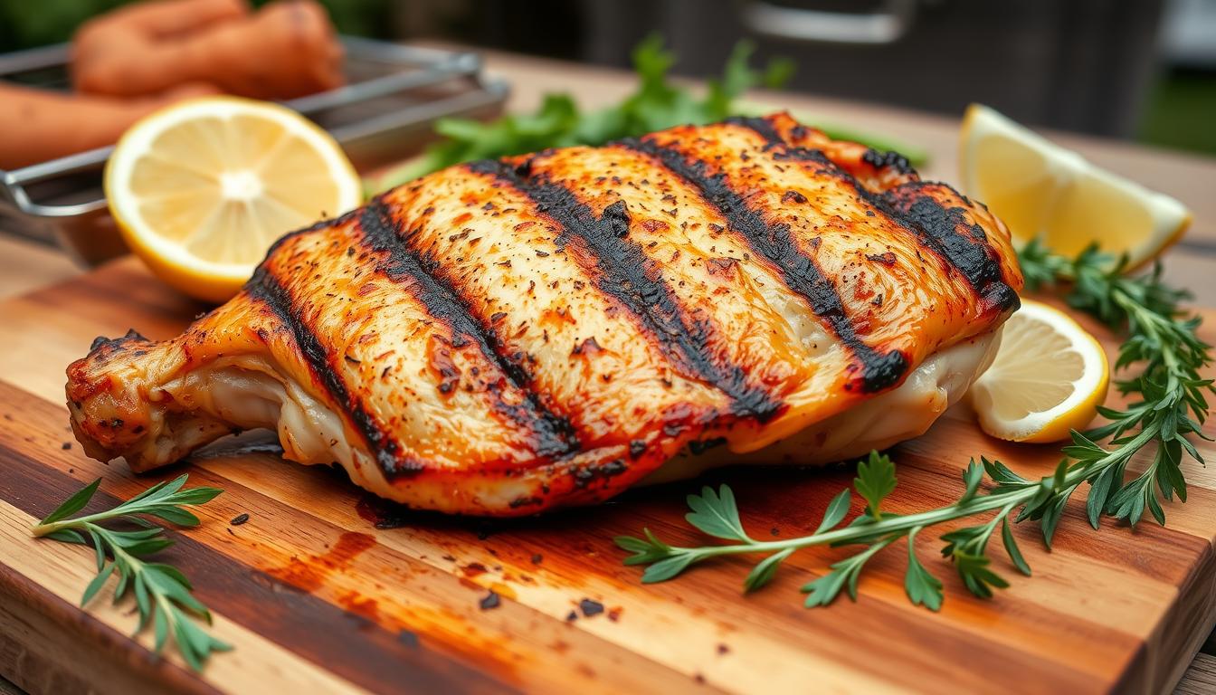 grilled bone in chicken breast